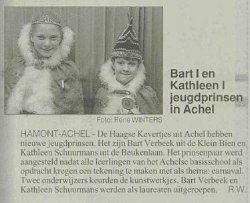 De Haagse Kevertjes Jeugdprinsen HBVL 24 februari 2001