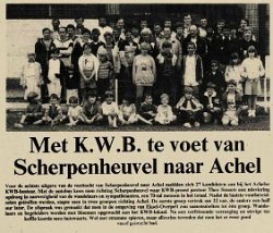 Wandeling Scherpenheuvel naar Achel woensdag 1 augustus 1984