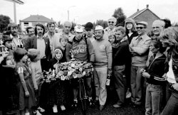 1981 Achel Wielerwedstrijd liefhebbers winnaar Eric Lamers uit Sint-Huibrechts-Lille